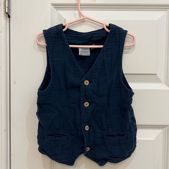 Fore!! Axel & Hudson four button blue vest Size M (5/6) - Picture 1 of 3